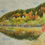 Lac de Joux en automne